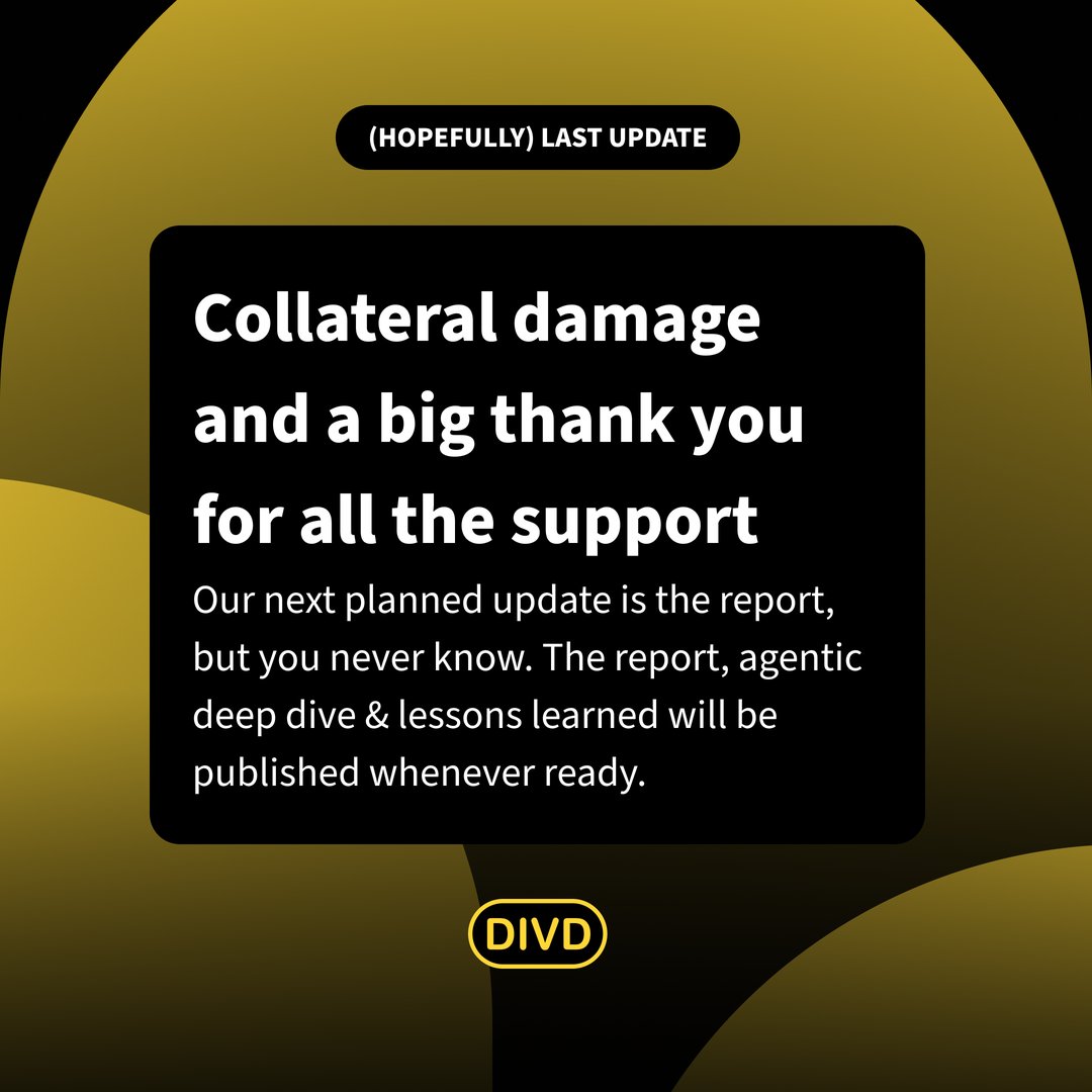 (Hopefully) last update: collateral damage and a big thank you for all the support